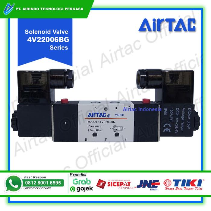 Gambar Solenoid Valve Airtac 4V22006 BG (24 VDC) dari Airtac Airindo ID Kota Administrasi Jakarta Pusat Tokopedia