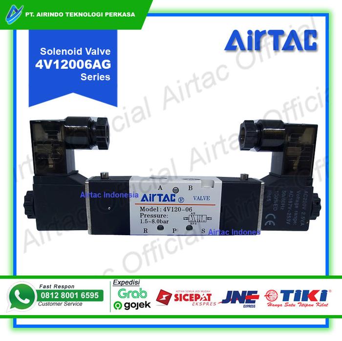 Gambar Solenoid Valve Airtac 4V12006 AG (220 VAC) dari Airtac Airindo ID Kota Administrasi Jakarta Pusat Tokopedia