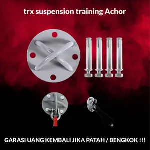 TRX Suspension Ceiling Anchor Wall Mount Bracket for Straps Gymnastic dengan Garansi 1 Tahun dan Fitur Outdoor