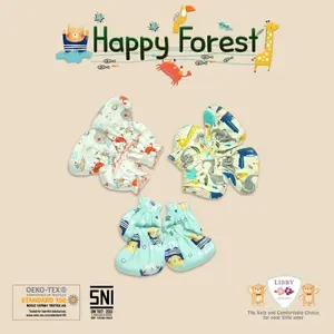 LIBBY SARUNG TANGAN & KAKI BAYI MOTIF