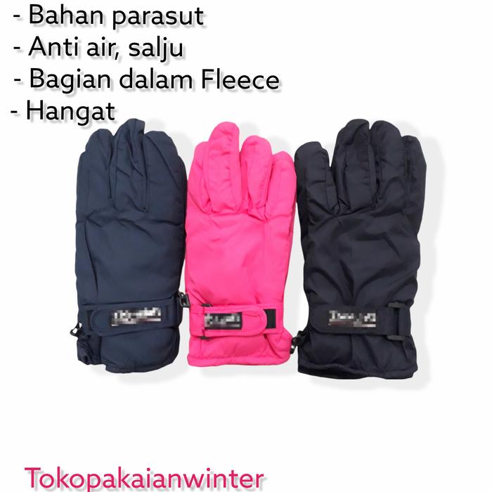 Gambar Sarung tangan parasut anti air dewasa unisex musim dingin winter dari Tokopakaianwinter Kota Administrasi Jakarta Utara Tokopedia