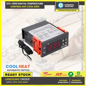Thermostat Digital AC 220V Termostat Alat Pengatur Suhu STC-1000