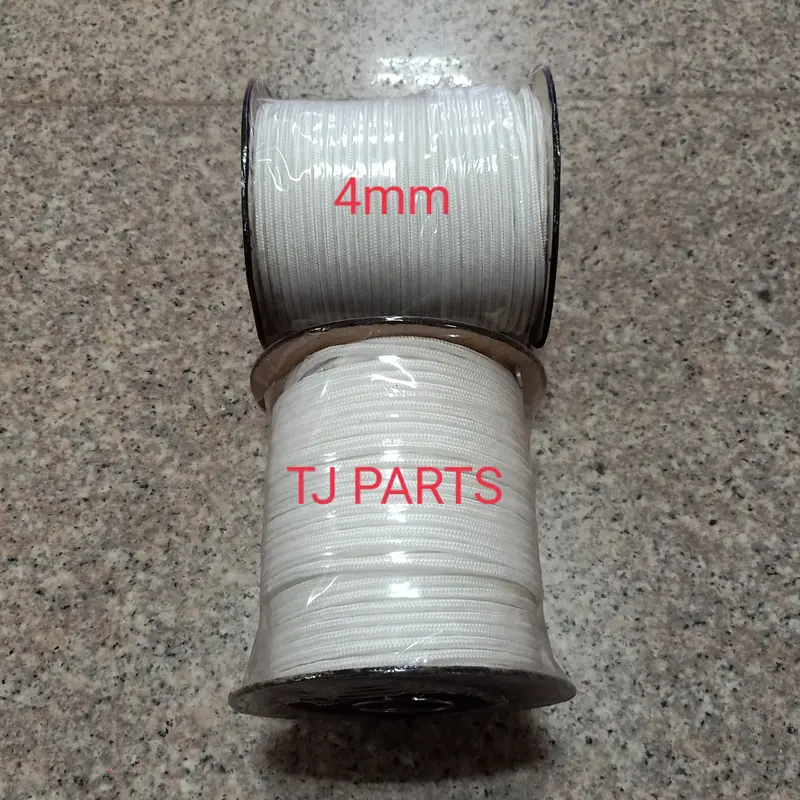 Rope starter/Tali engkol 3mm,4mm,5mm,6mm warna putih 2