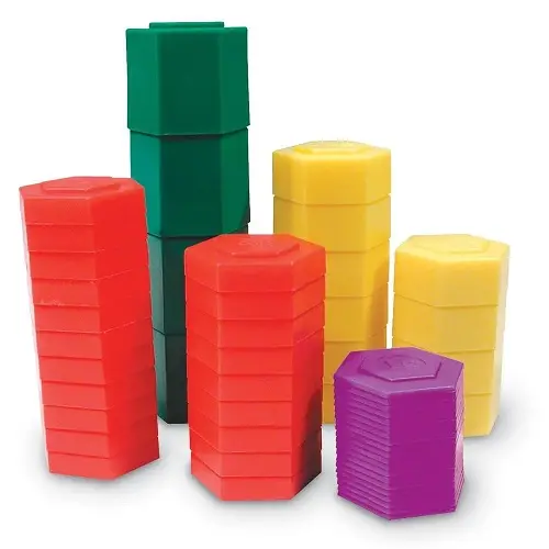 Learning Resources Hexagram Metric Weight Set (Set of 54) 1