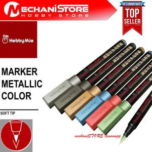 HOBBY MIO Marker Metallic Paint - Alternatif Gundam Marker Tools