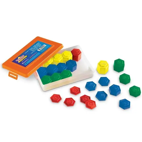 Learning Resources Hexagram Metric Weight Set (Set of 54) 0
