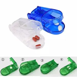 Kotak Obat Alat Pisau Potong Obat Pill Cutter Case 2 in 1