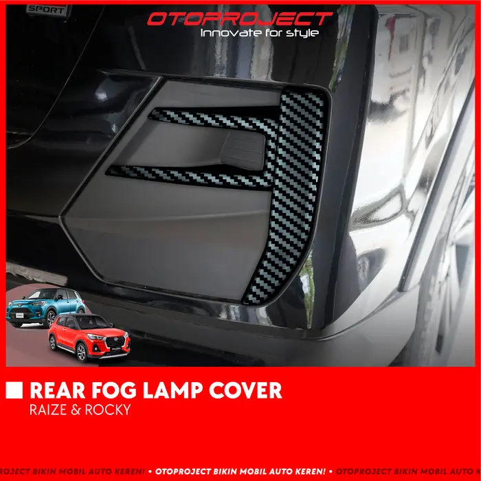 Gambar Otoproject - Rear Fog Lamp Cover Raize/ Rocky Carbon | Cover Lampu Belakang Raize/Rocky - CARBON dari Otoproject Kota Surabaya 4 Tokopedia