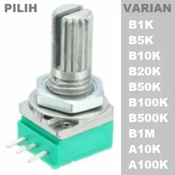 Sealed Potentiometer Potensiometer 097 potensio Mono 10K 20K 50K 100K 0
