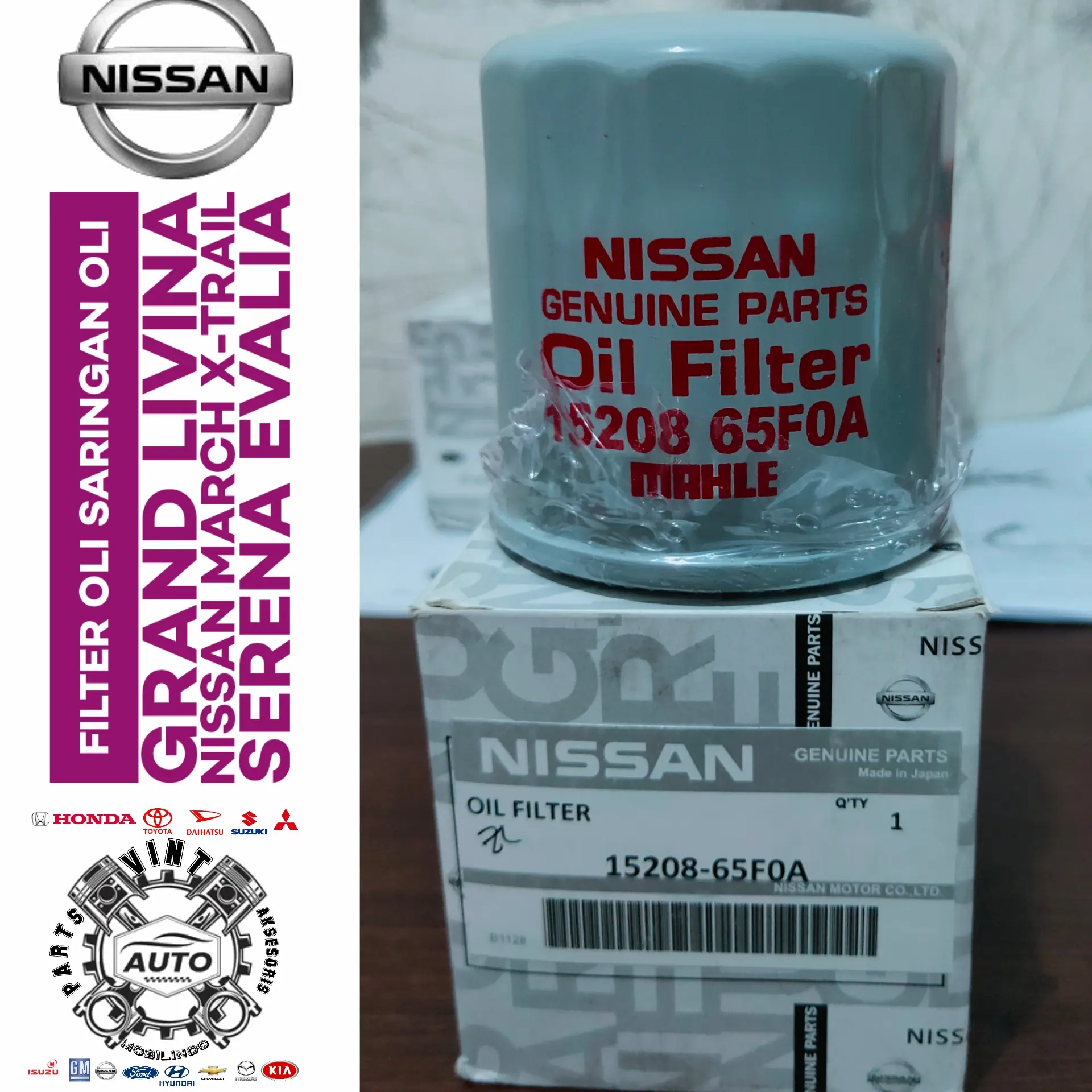 FILTER OLI SARINGAN OLI GRAND LIVINA NISSAN MARCH XTRAIL SERENA EVALIA