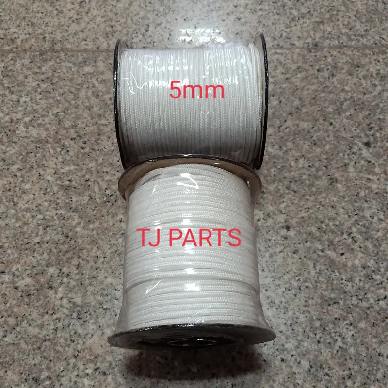 Rope starter/Tali engkol 3mm,4mm,5mm,6mm warna putih 3