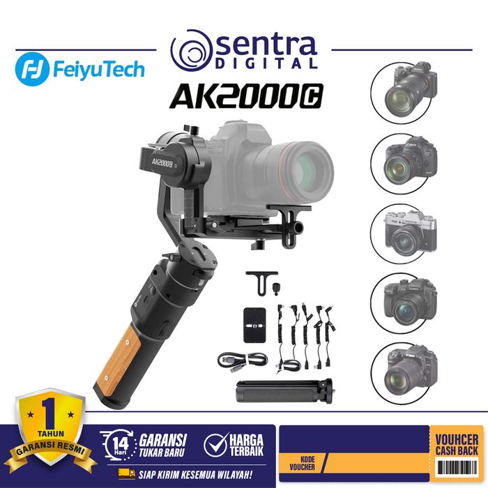 Gambar Feiyu AK2000C 3-Axis Handheld Stabilizer Gimbal / Feiyutech AK2000 C - dari Sentra Digital Kota Surabaya Tokopedia