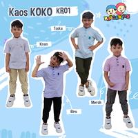 Gambar KOKO KAOS ANAK KR-01 BY RAGGAKIDS - Toska, L dari KEDAI BERKAH ONLINE SHOP Kab. Sleman 1 Tokopedia