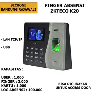 Mesin Absensi Fingerprint Access Door Zkteco K20 RFID