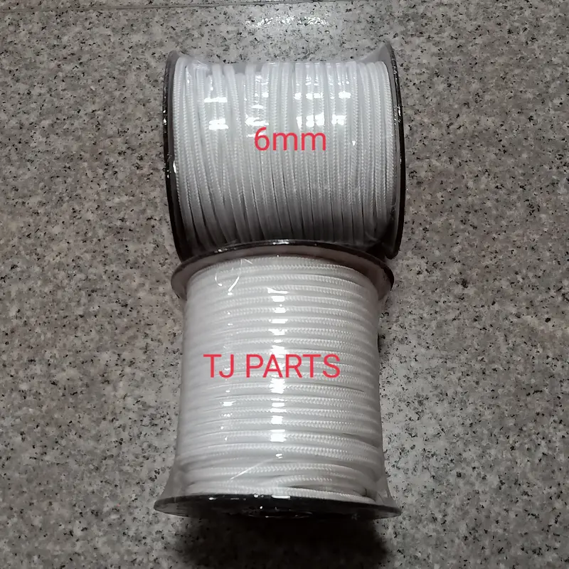 Rope starter/Tali engkol 3mm,4mm,5mm,6mm warna putih 4