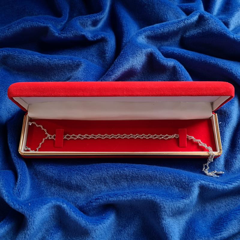 Jewellery Box Kotak Perhiasan Emas Gelang/Kalung Beludru 1
