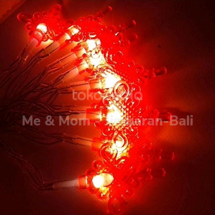 Gambar LED light CHINESE NEW YEAR STRING LIGHT RED MOTIF KNOT 1.8 METER dari me and mom jimbaran Kab. Badung Tokopedia