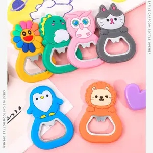 Pembuka botol model kartun lucu kreatif bahan silikon
