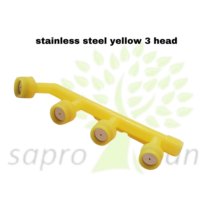 Gambar Nozzle plastik kepala 4 four head sprayer manual elektrik yellow 219 dari saprotan Kota Tangerang Tokopedia