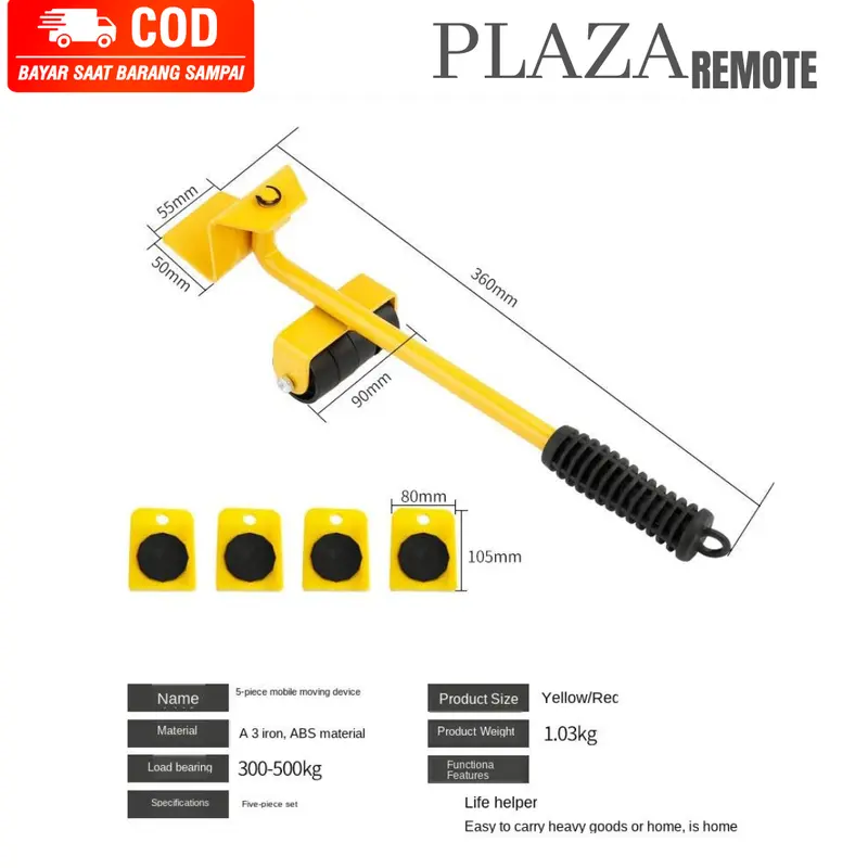 Dongkrak Barang/ Alat Angkut Furniture / Lemari / Mover Tool dongkrak 2