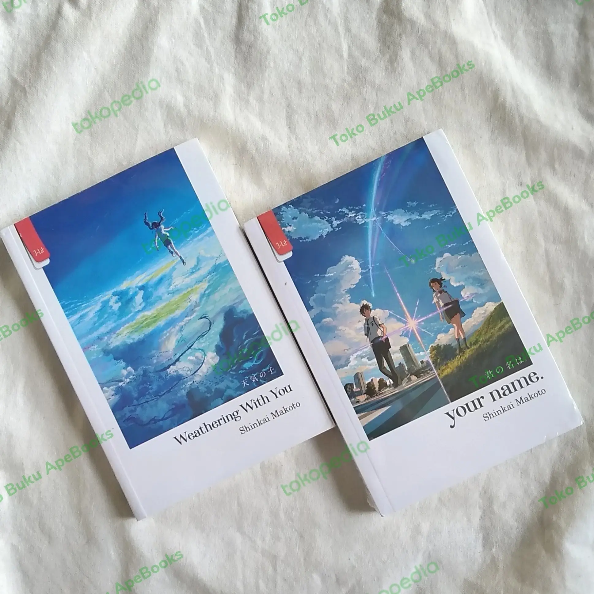 Paket Novel Shinkai Makoto - Your Name & Weathering with You (ORI)
