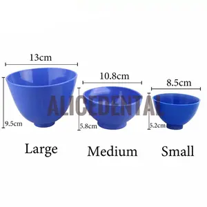 Dental mixing bowl alginat gips rubber karet silikon mangkok alginate