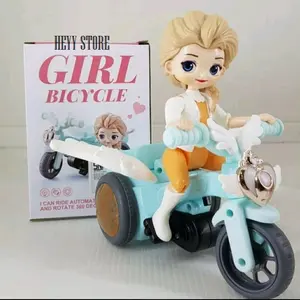 MAINAN GIRL BYCICLE SEPEDA MENARI MAINAN SEPEDA LED ANAK PEREMPUAN