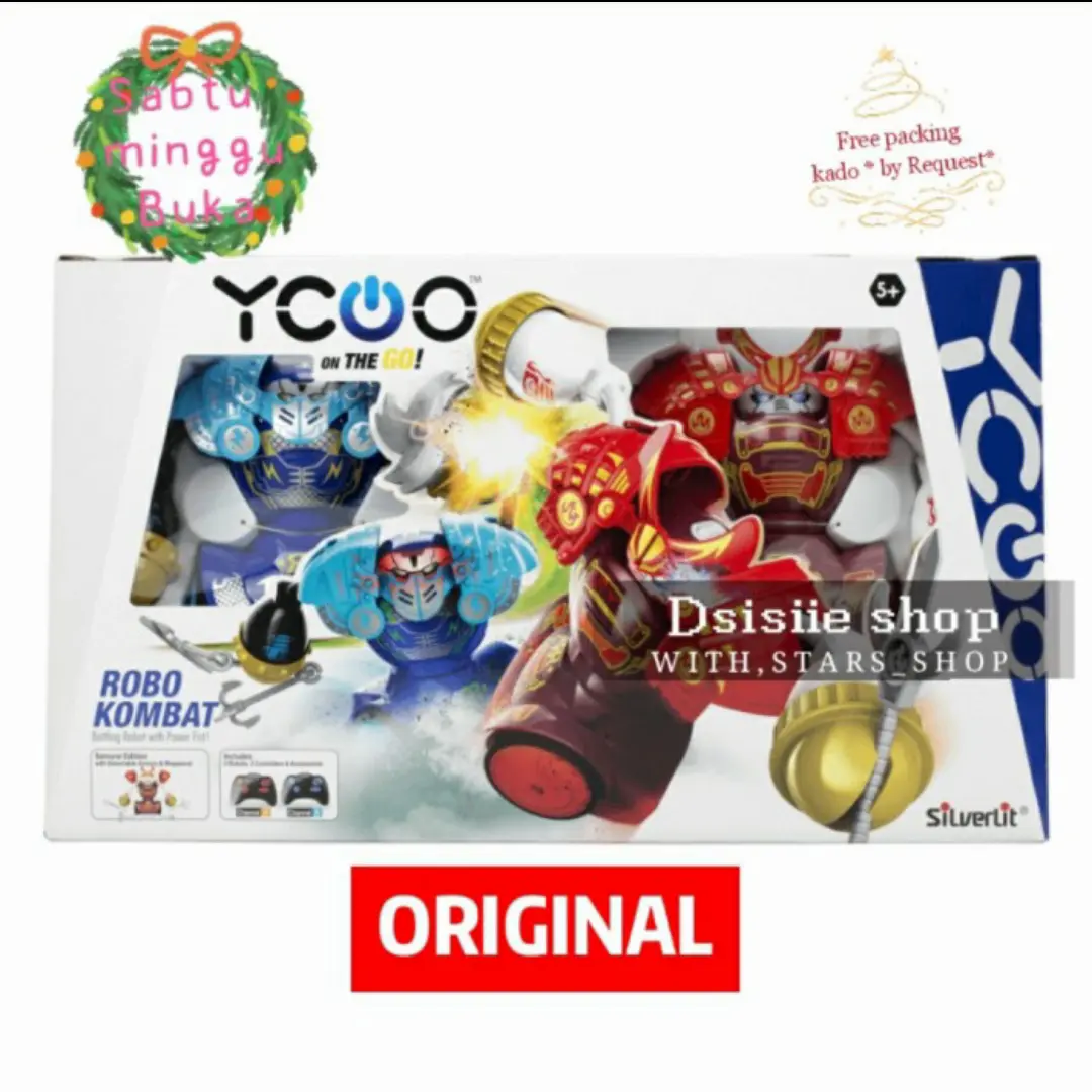YCQO Silverlit Robo Kombat Samurai Twin Pack R/C Original / Robot