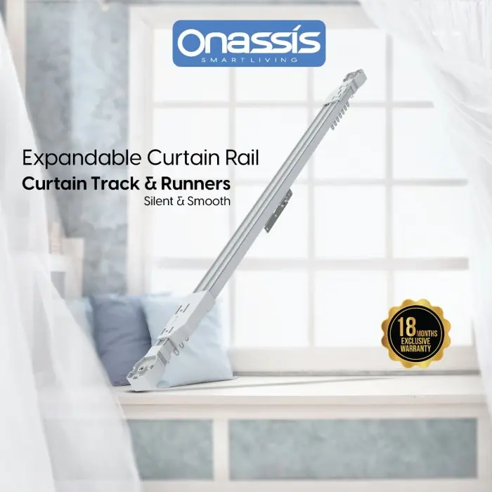 ONASSIS SMART CURTAIN ADJUSTABLE RAIL 2,2 - 4M SMART HOME INTEGRATED 1