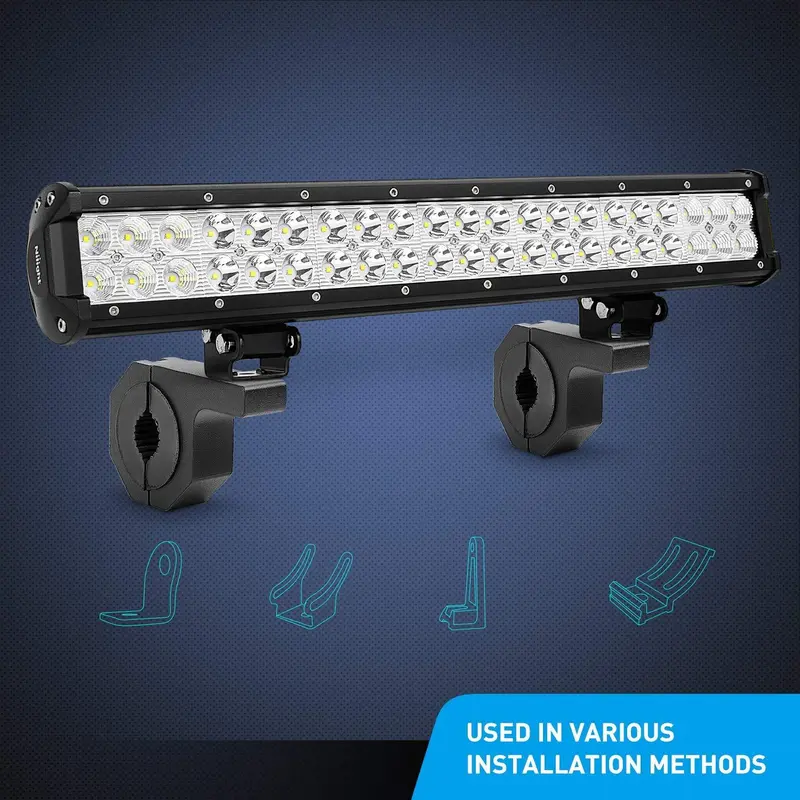 Bracket / Braket Crashbar Jepit Lampu LED Tembak / Sorot Stang Motor 2