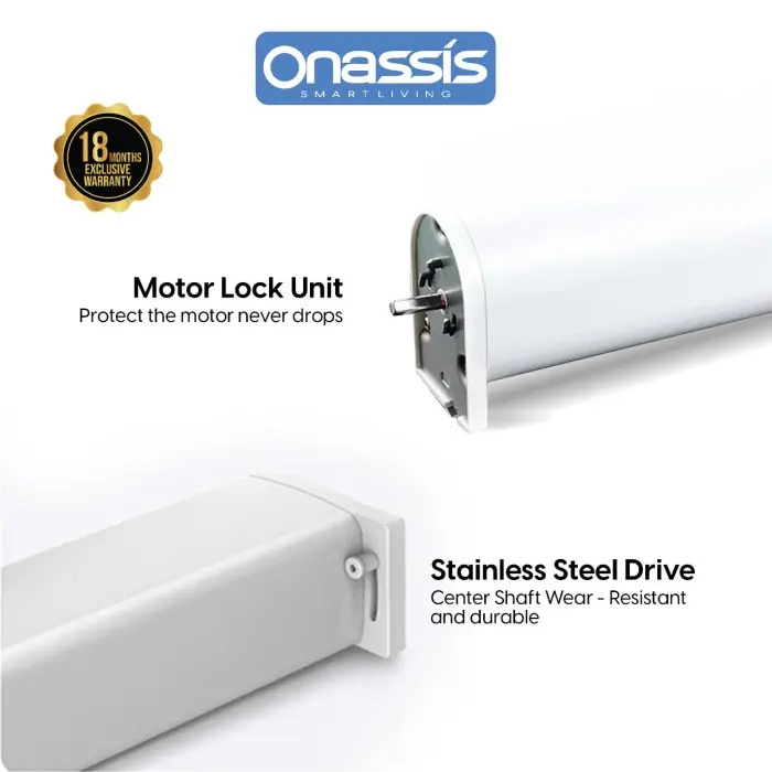 ONASSIS SMART CURTAIN ADJUSTABLE RAIL 2,2 - 4M SMART HOME INTEGRATED 2