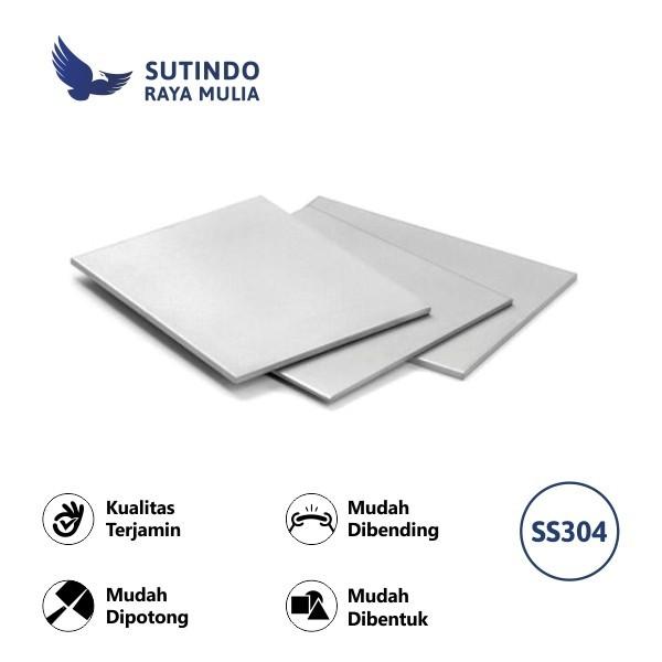 Gambar Plat Stainless Steel 304 Finish No.1 16MM x 5X20 Feet dari Sutindo Shop Kota Surabaya Tokopedia