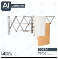 Gambar jemuran dinding aluminium dari Citra furniture Kota Administrasi Jakarta Pusat 3 Tokopedia