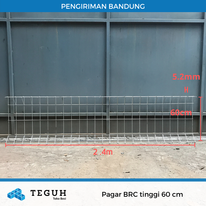 Gambar Pagar BRC tinggi 60 cm dari Teguh tokobesi Kota Bandung Tokopedia