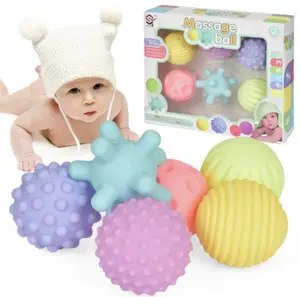 6PCS Sensory Balls With Box Baby Massage Bola Mainan Pijat Bayi Fidget
