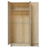 Gambar IDEA Lemari Pakaian Baju Kayu Modern Minimalis - Wanaka 3 Pintu Polos - Sonoma Cream dari Idea Furniture & Home Living Kab. Bogor 4 Tokopedia