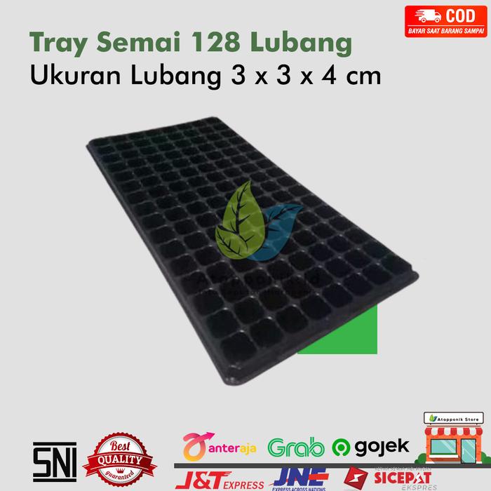 Gambar pot tray semai 128 lubang - tray semai tanaman dari Atapponik Store Kota Surabaya Tokopedia
