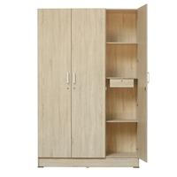 Gambar IDEA Lemari Pakaian Baju Kayu Modern Minimalis - Wanaka 3 Pintu Polos - Sonoma Cream dari Idea Furniture & Home Living Kab. Bogor 3 Tokopedia