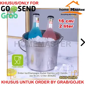 [GO] Ember/Bucket Ice/Es/Champagne/Beer/Soju Stainless 16 Cm/2L ES1620