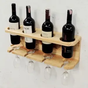 Rak wine tempel dinding / rak minuman bar dan cafe