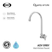 Gambar AER Kran Air Dapur Kuningan Angsa / Brass Kitchen Wall Faucet AOV 09BY dari Sutindo Shop Kota Surabaya 1 Tokopedia