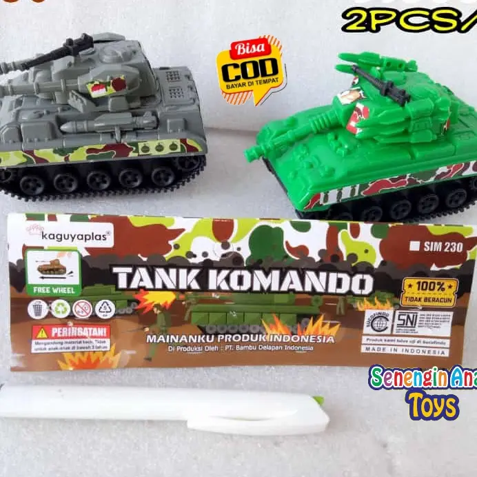 mainan tank militer asli | bahan plastik