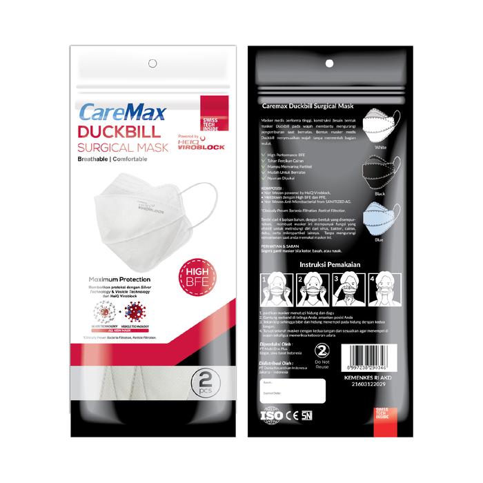 Gambar MASKER DUCKBILL CAREMAX ANTIVIRUS HEIQ VIROBLOCK Sachet dari Belle Couture Kota Administrasi Jakarta Selatan Tokopedia