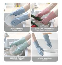 Gambar Sarung Tangan Cuci Piring Karet Latex Rubber Gloves Anti Air - Polos, M dari Licio Store Kota Administrasi Jakarta Utara 3 Tokopedia