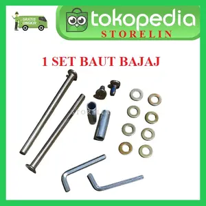 1 Set Kunci L Ring Mur Baut Panjang Sepatu Roda Inline Bajaj