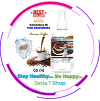 Gambar Hand Sanitizer 60ml Cair/Spray Kopi 60 ml Americano Coffee Kemenkes RI dari setia1.shop Kab. Tangerang 1 Tokopedia