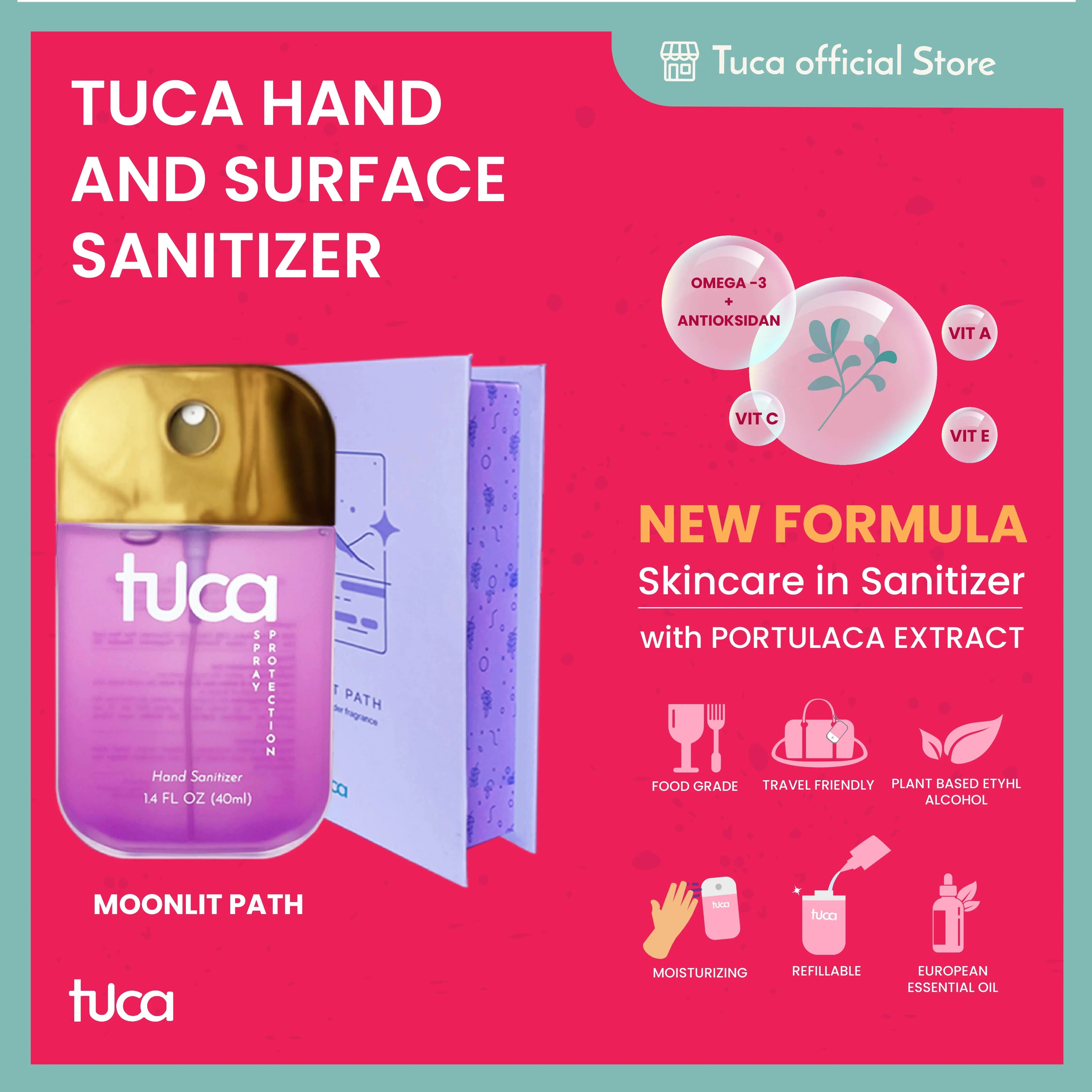 Tuca Hand and Surface Sanitizer - Moonlit Path - Food Grade