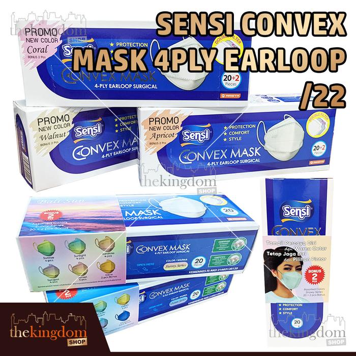 Gambar Sensi Convex Mask 4ply Earloop /20 Masker 4 ply 3D Setara N95 KN95 dari The Kingdom Shop Kota Administrasi Jakarta Utara Tokopedia