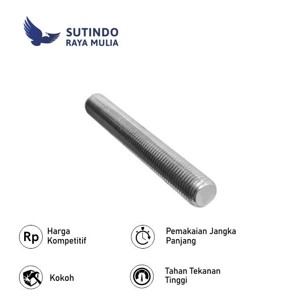 Gambar Stud Bolt SS316 3/4 In X 110 MM dari Sutindo Shop Kota Surabaya Tokopedia