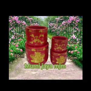 hiolo keramik merah gambar yenpao